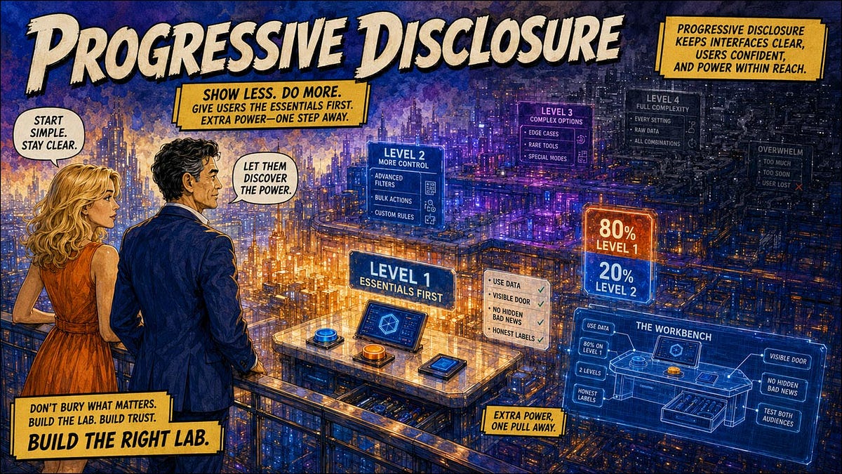 Progressive Disclosure: From Training Wheels to Week-Long AI Agents (12 minute read)