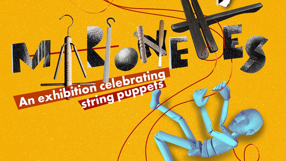 Official artwork for Little Angel Theatre’s marionette celebration