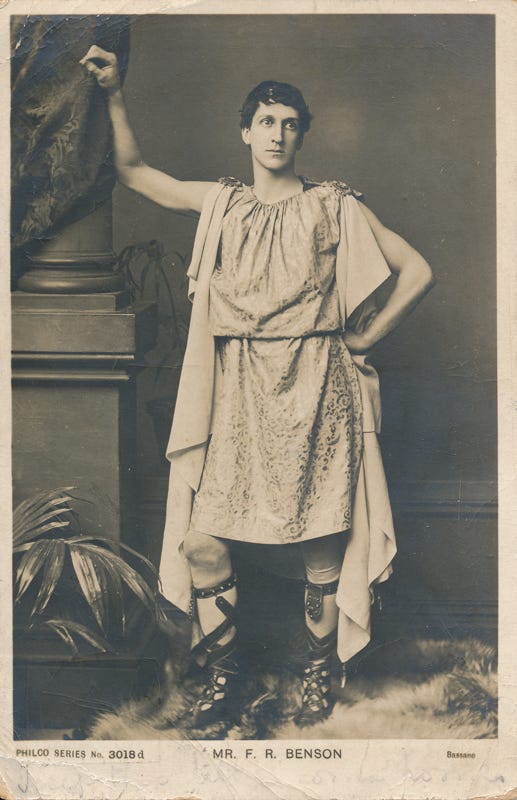 Mr. F. R. Benson as Brutus in "Julius Caesar"