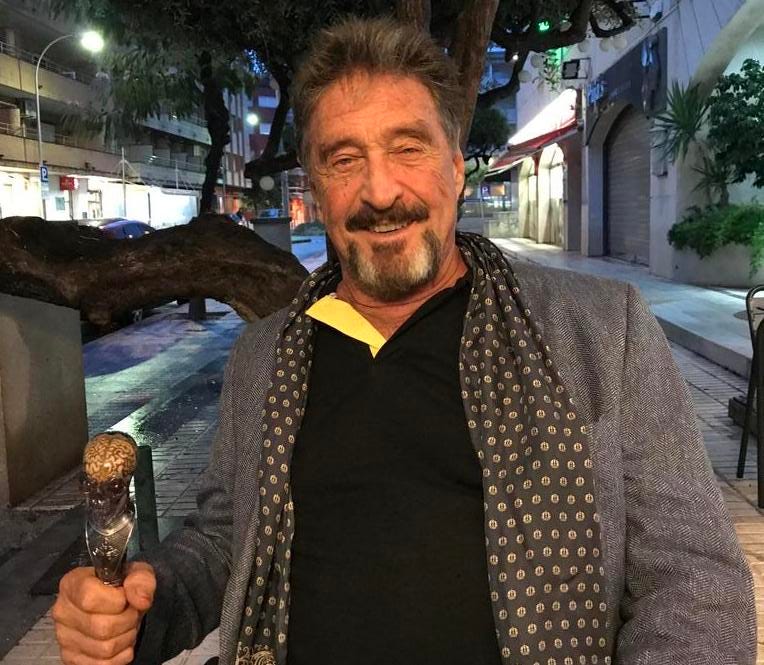 John McAfee in Spain