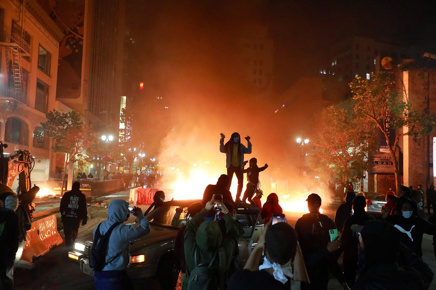 美國加州黑命貴暴力示威