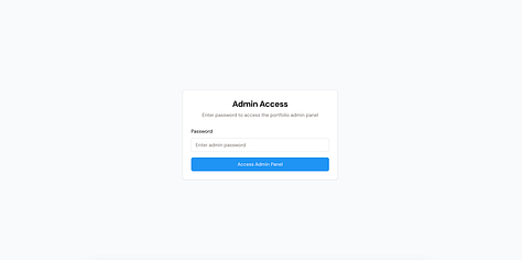 Screenshots of admin tools that allow me to edit and adjust content on the website.