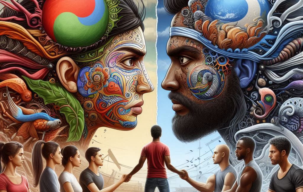 How might Indivisible go beyond fighting against a common enemy, address our internal differences in points of views, & listen to disagree productively to create a spearhead transformational meme? 