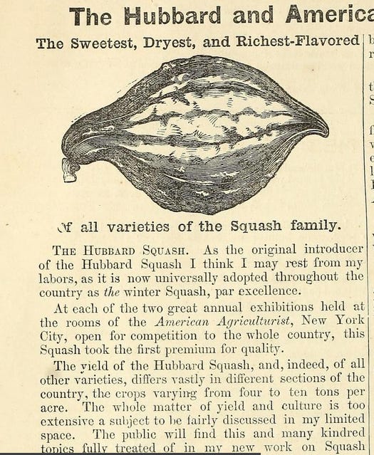 A snippet from Gregory's 1871 seed catalog