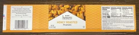 “Label, Heinen’s Honey Roasted Peanuts”