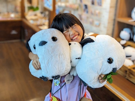 giant shima enaga plushie
