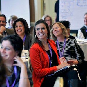 Katherine Lorenz at a meeting. Katherine Lorenz at a meeting.