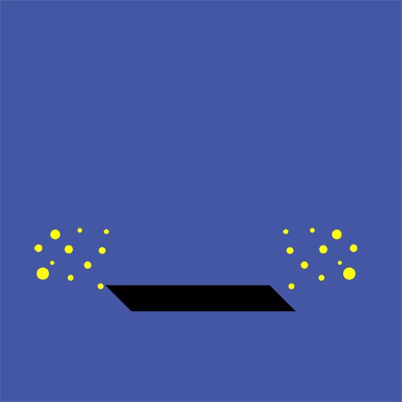 A yellow cartoon hand tosses its ballot into a dark void.