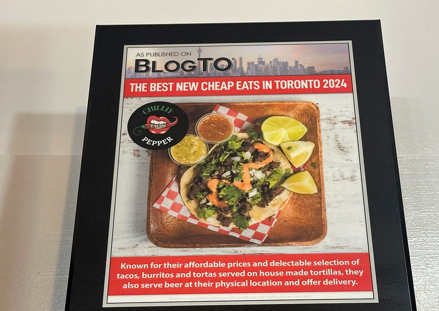 blogto plaque