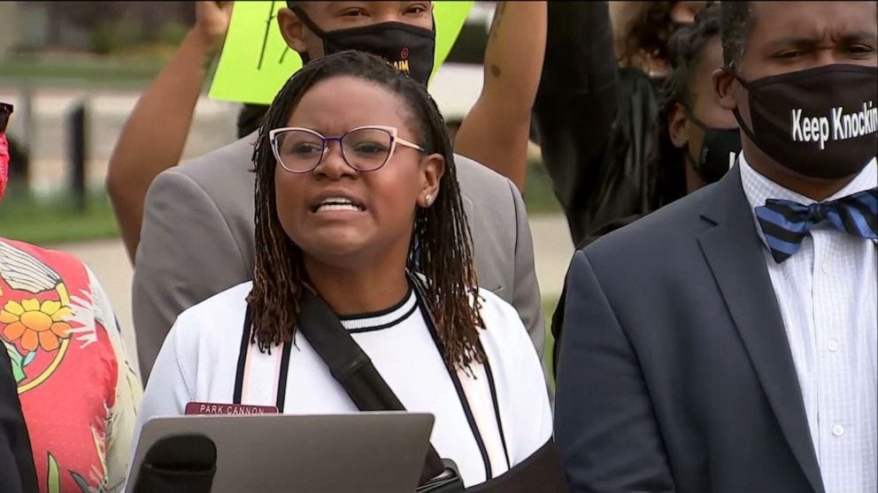 Georgia lawmaker arrested after knocking on Gov. Kemp's door urges  Americans to 'keep knocking' - ABC News