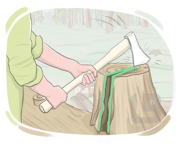 Definition & Meaning of "Cleave" in English | Picture Dictionary Definition & Meaning of "Cleave" in English | Picture Dictionary