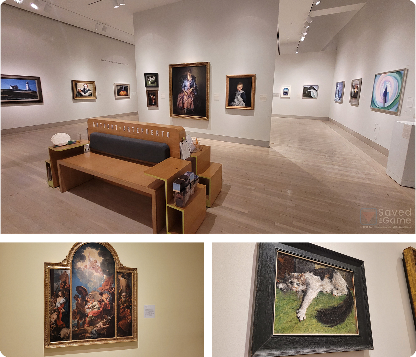 Various paintings on the fourth floor of the DMA