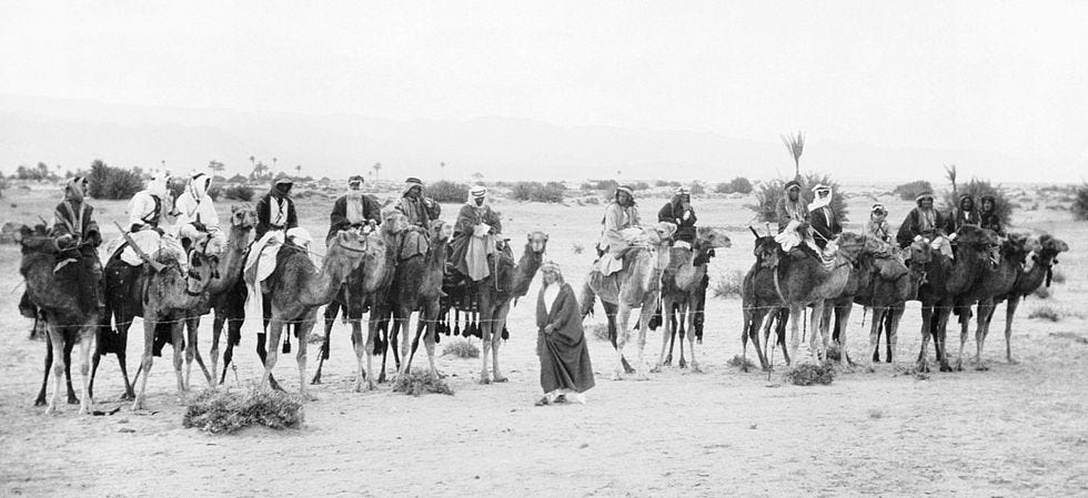The Taking of Akaba - 1917 - T.E. Lawrence, Auda abu Tayi, Prince Feisal,  Port of Aqaba