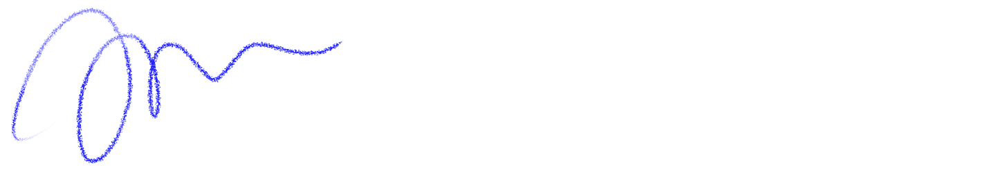 signature in blue pencil of Andrew Boardman