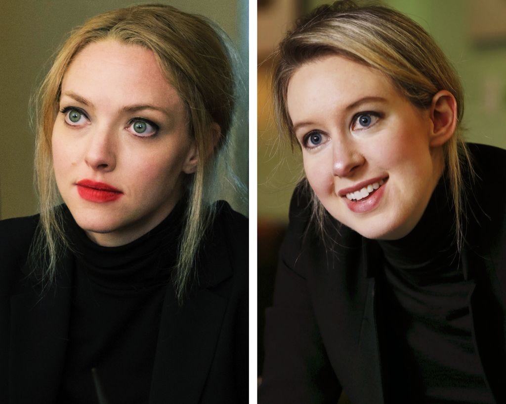 The Dropout': How Amanda Seyfried and Company Compare to Their Real-Life Counterparts | Vanity Fair The Dropout': How Amanda Seyfried and Company Compare to Their Real-Life Counterparts | Vanity Fair