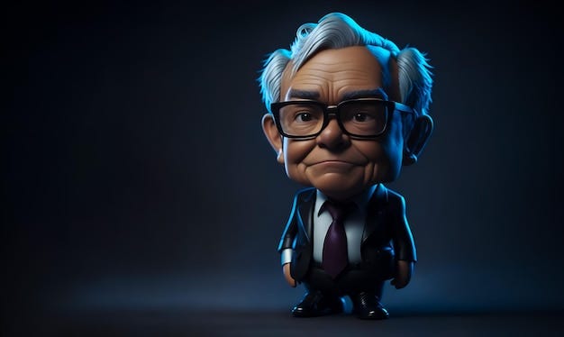 Warren Buffett A 3D Cartoon Portrait of a Wise Investor | Premium  AI-generated image