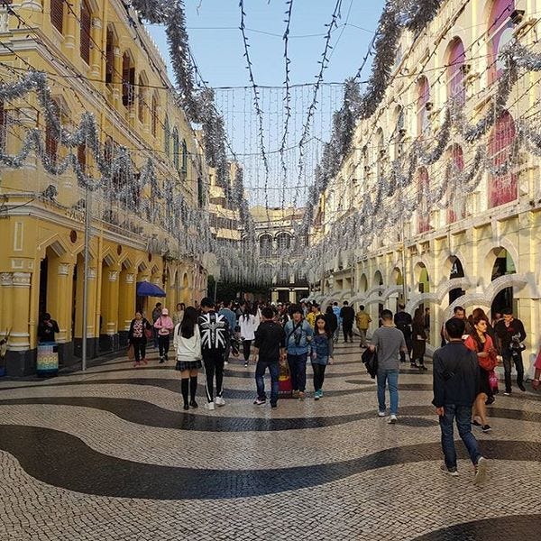 The festive season in Macau. The festive season in Macau.