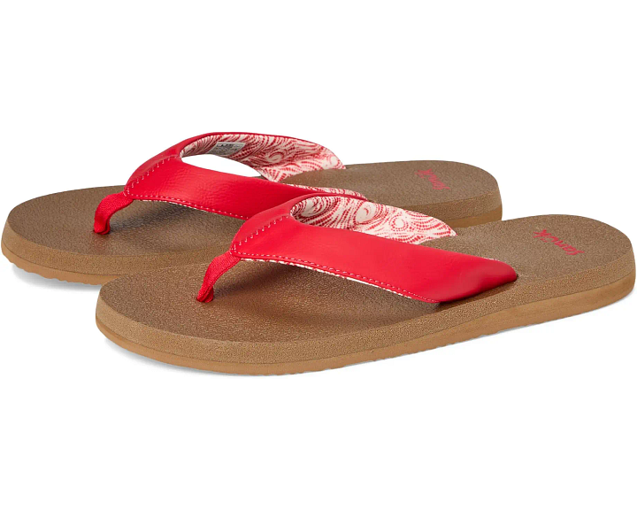 Saying no to Sanuk red sandal