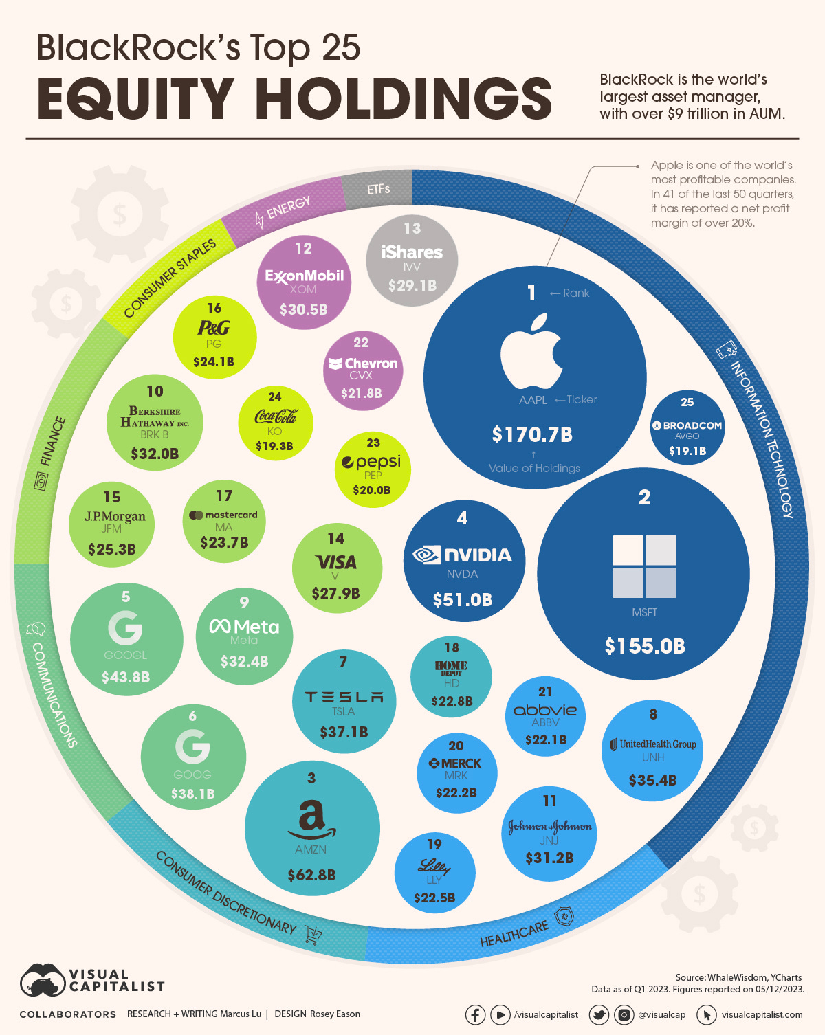 Visualizing BlackRock's Top Equity Holdings