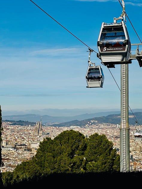 Views from Montjuïc, Barcelona, Spain