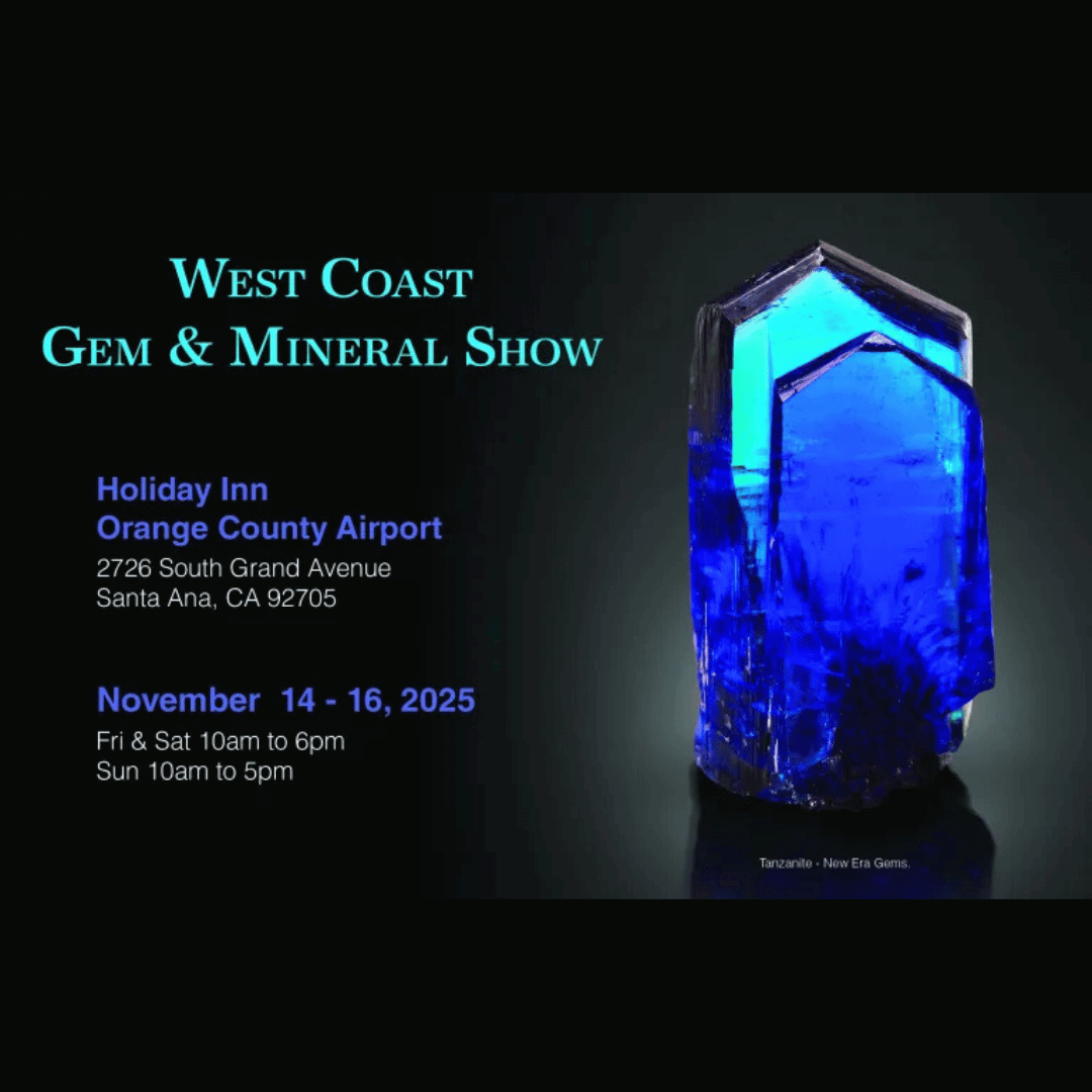 West Coast Gem & Mineral Show card.