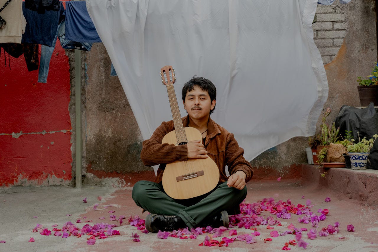 Macario Martínez, 24, had dreamed of being a full-time musician since high school. 