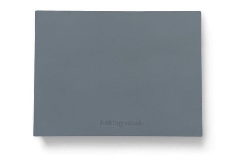 Baking Steel designed for Anova Precision Oven with embossed logo on gray steel surface on white background Baking Steel designed for Anova Precision Oven with embossed logo on gray steel surface on white background