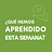 ¿Qué hemos aprendido esta semana?