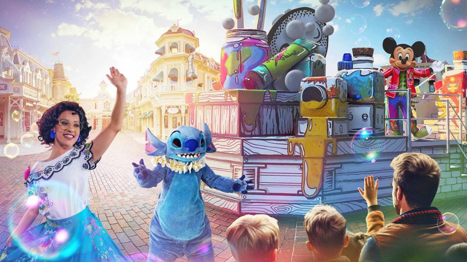 A Million Splashes of Colour show at Disneyland Paris