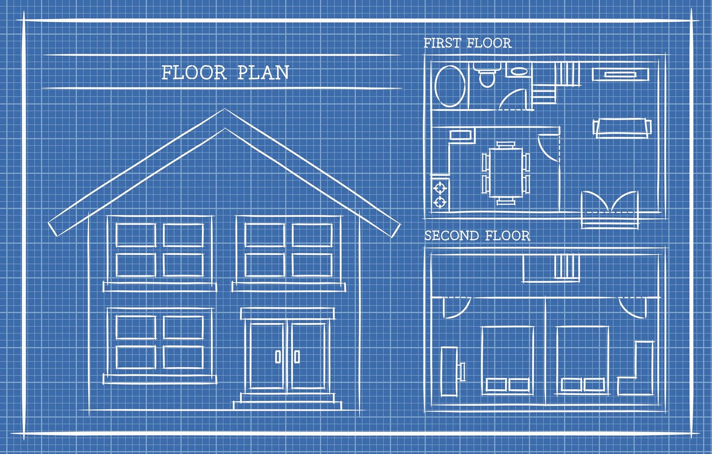 Image of a house blueprint