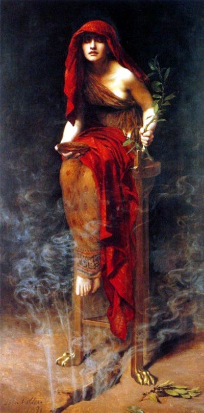 Painting of the Pythia 