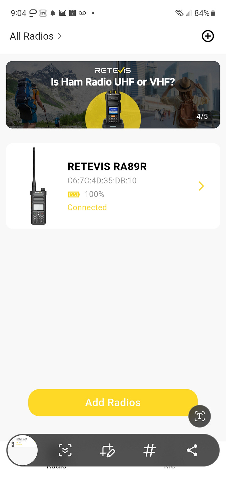 Setting FM broadcast frequencies