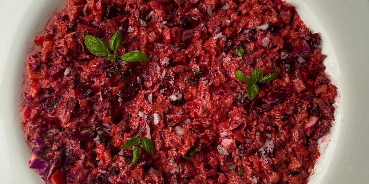RED GODDESS SALAD - THE RECIPE - by Alfie Steiner