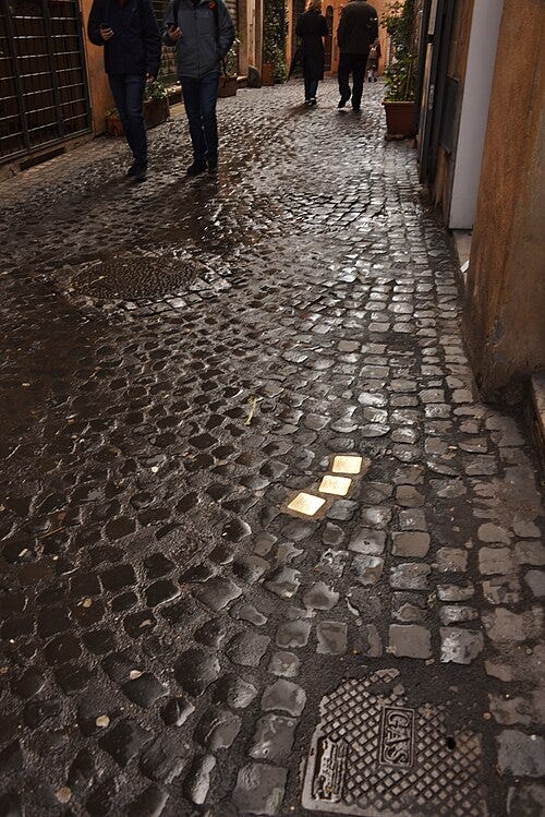 File:Stolpersteine in Rom 9 (Rome).jpg