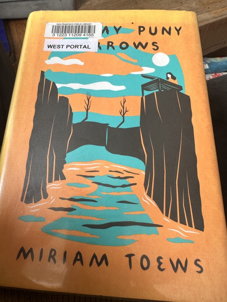 art and mental health novels all my puny sorrows