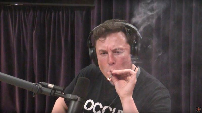 Elon Musk: Tesla CEO smokes weed during Joe Rogan interview ...