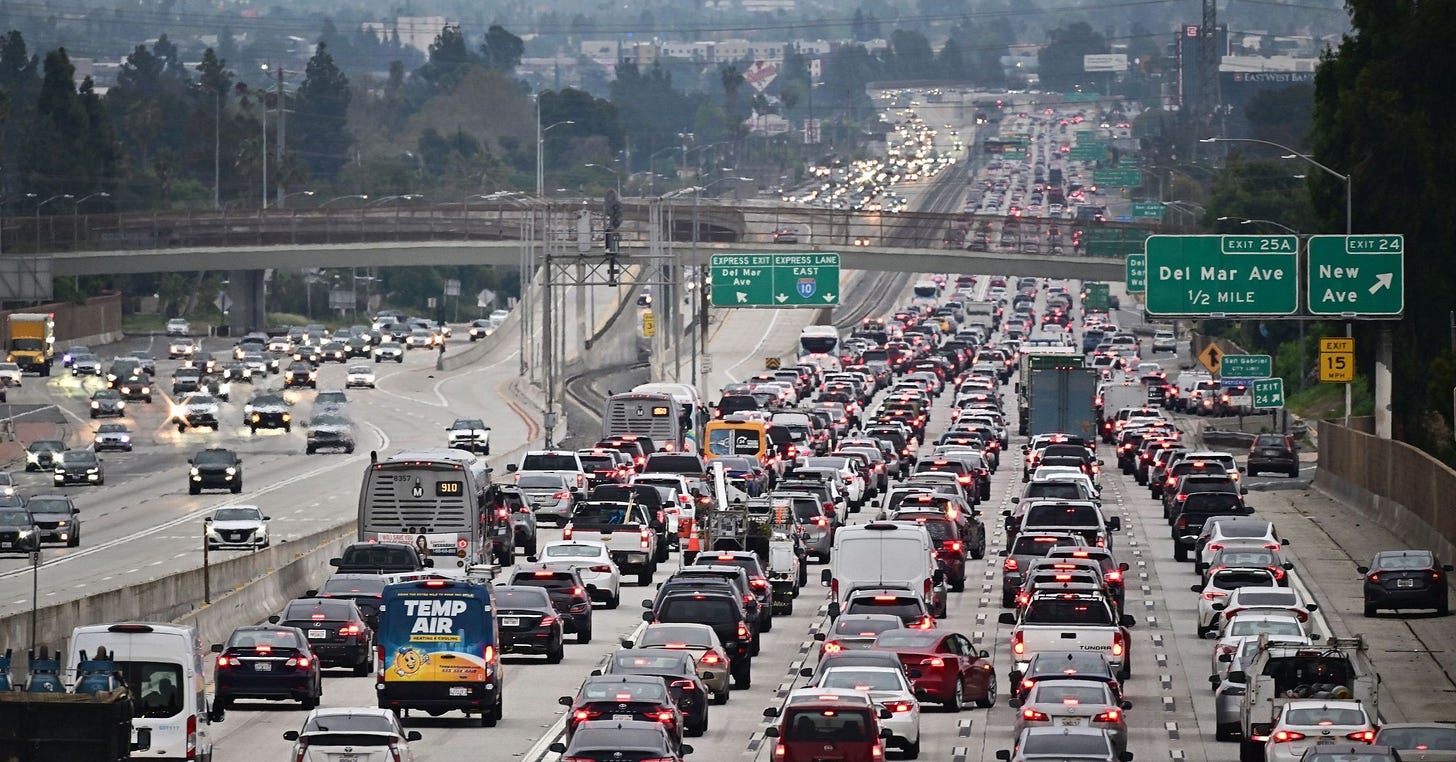 Southern California is home to the worst commutes in America, data suggests