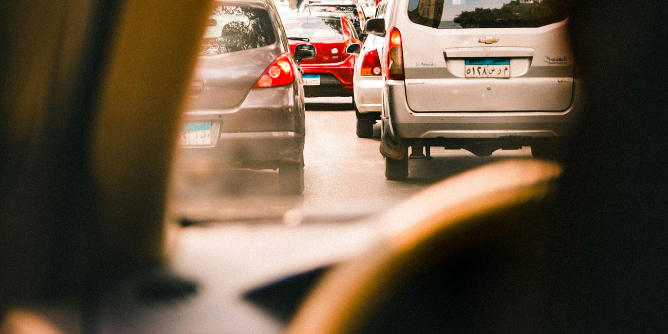 Traffic jam on Main Road