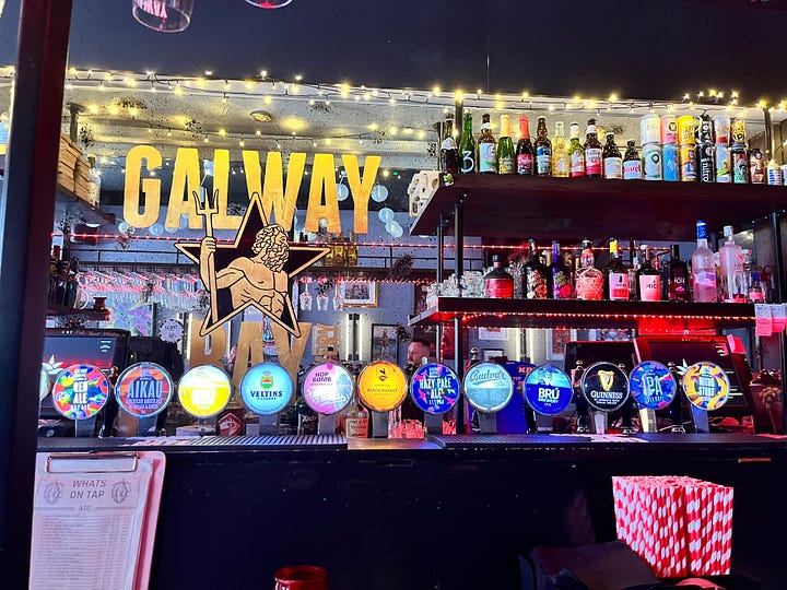 A mix of 'after and before' images from the pub