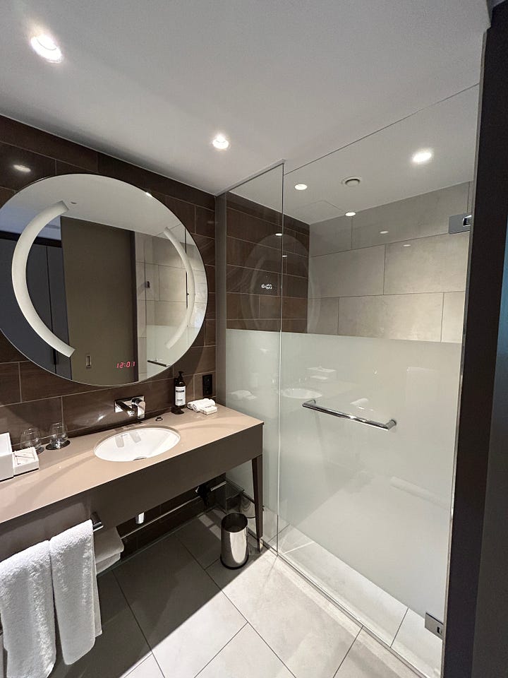 bathroom shower & bathroom vanity