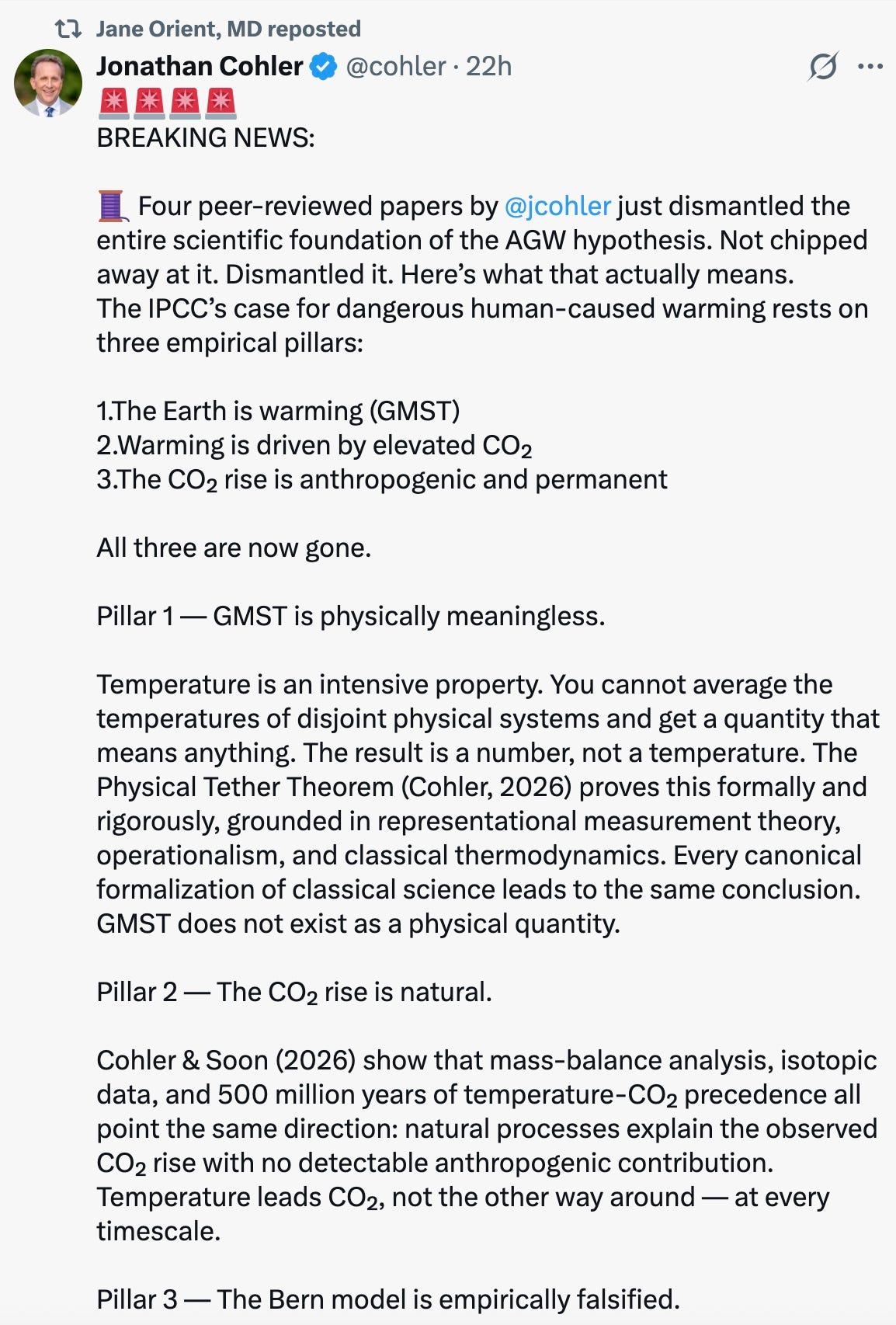 Debunking climate "science" and the IPCC's analysis
