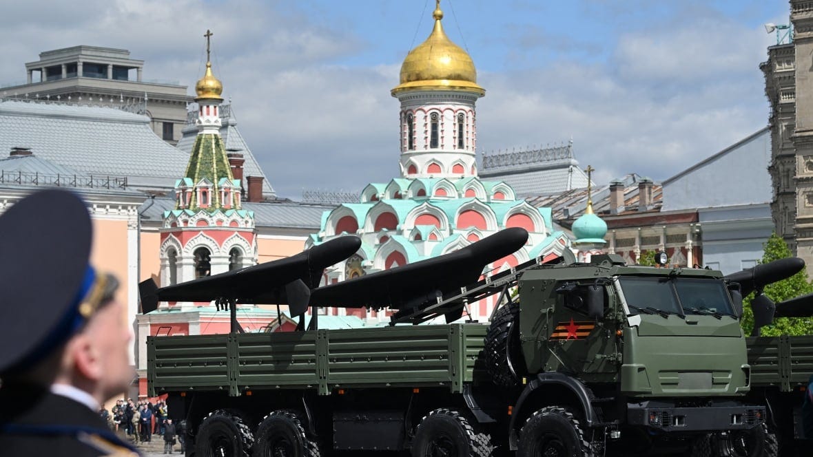 Russia touts strike drones made in factory on TV, where teens appear to be  working on them | CBC News