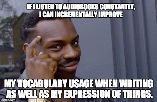 audiobooks for vocabulary meme : Second Language Strategies