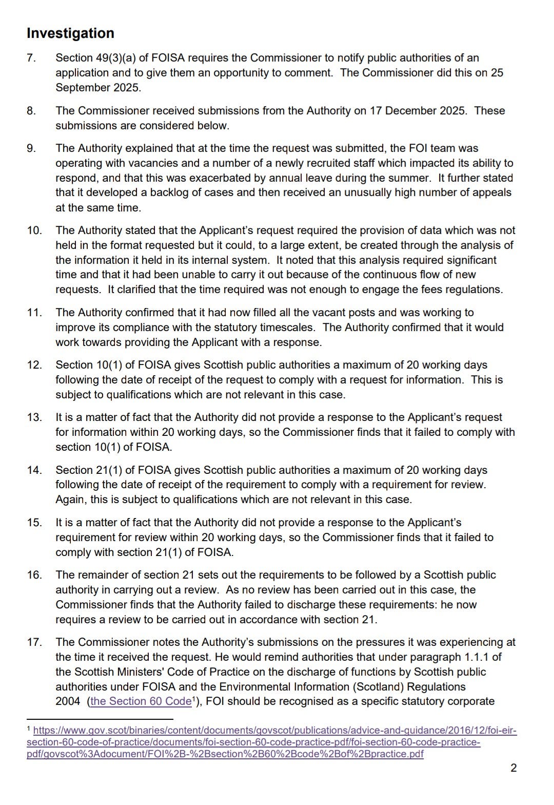 Decision 015/2026 Scottish Information Commissioner (Highland Council) page 2 Decision 015/2026 Scottish Information Commissioner (Highland Council) page 2