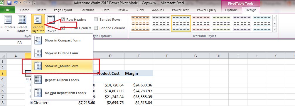 Pivot Table Layout Tabular Form Pivot Table Layout Tabular Form