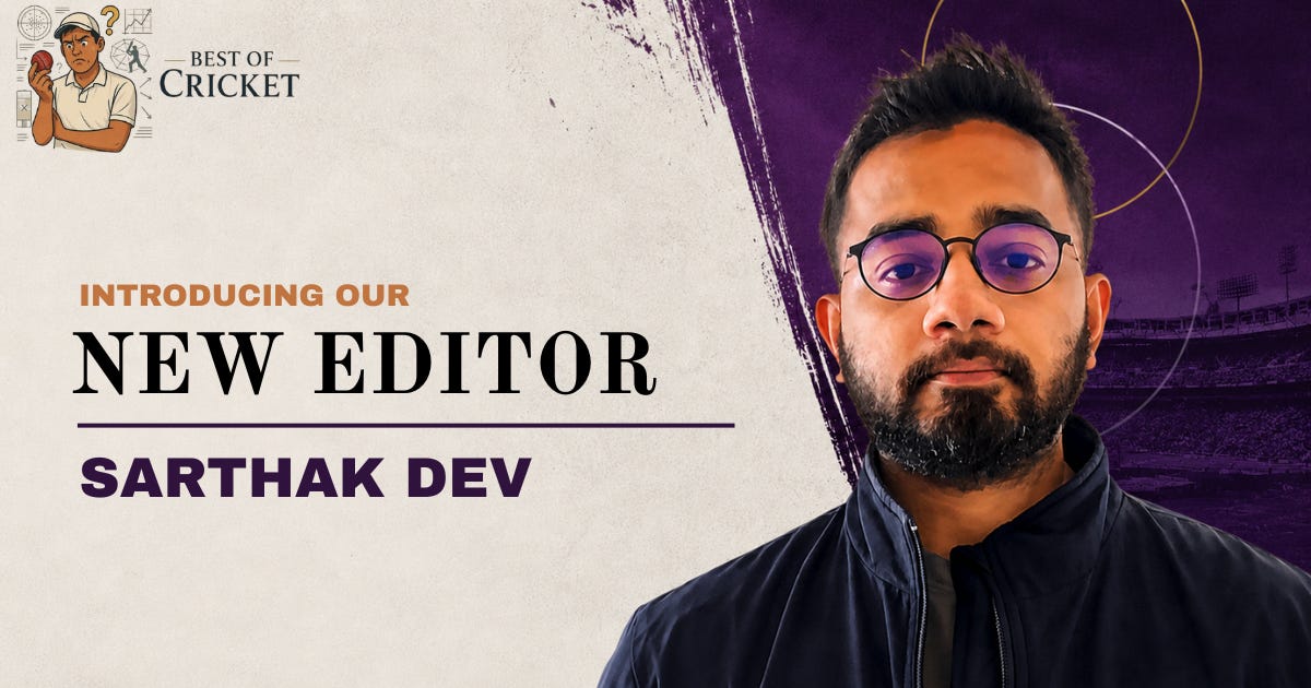 Sarthak Dev joins Best of Cricket!