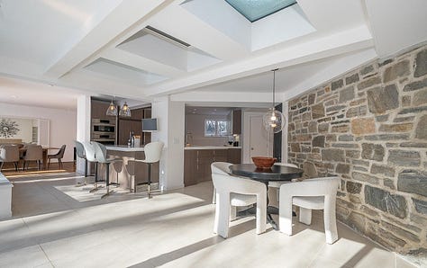 Dining room, kitchen, casual dining room, family room and rear patio