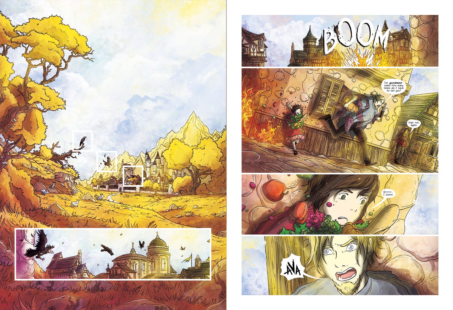Interior artwork from Lyndon White's Candles