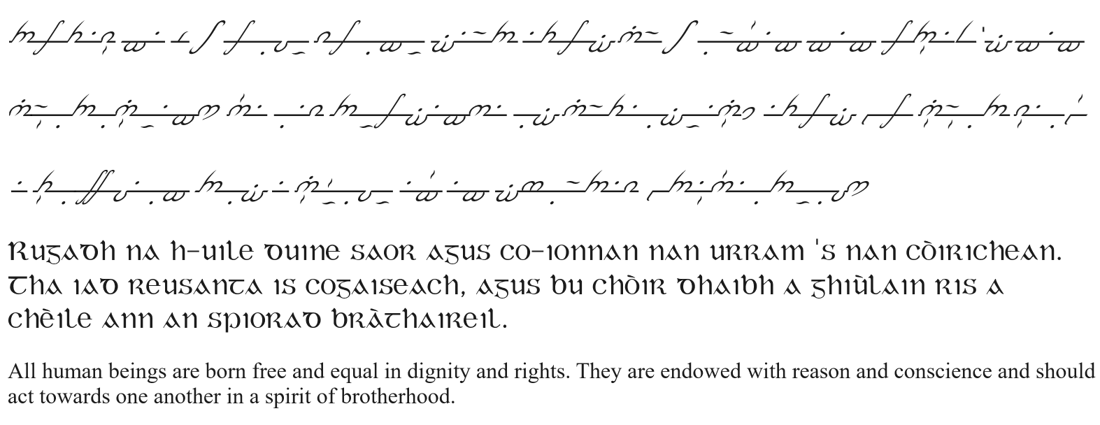 How Many Letters In Scottish Gaelic Alphabet