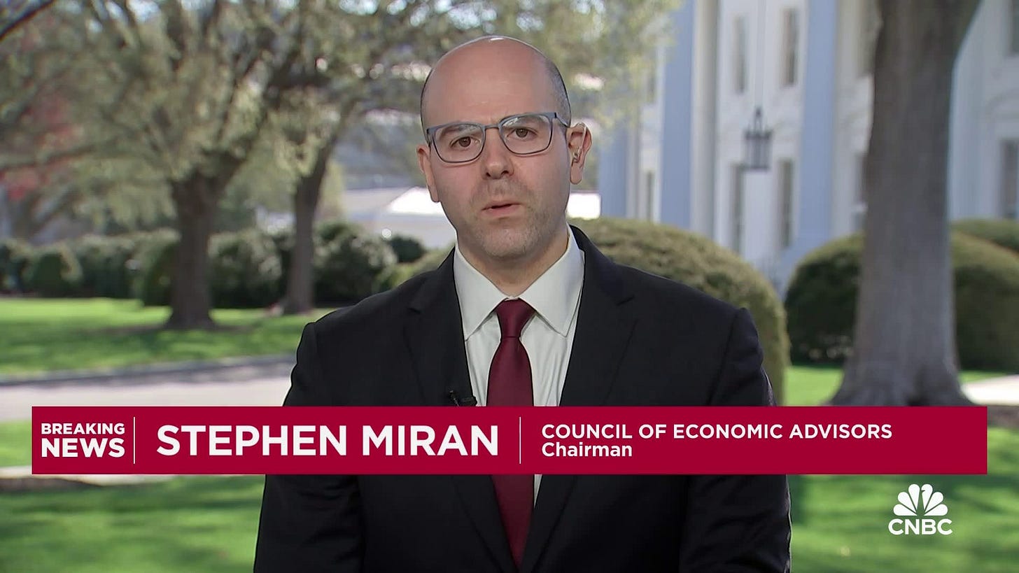 CEA Chair Stephen Miran: We're transiting the economy to be primarily  driven by private sector